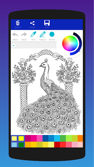 Peacock Coloring Book Screenshot 3