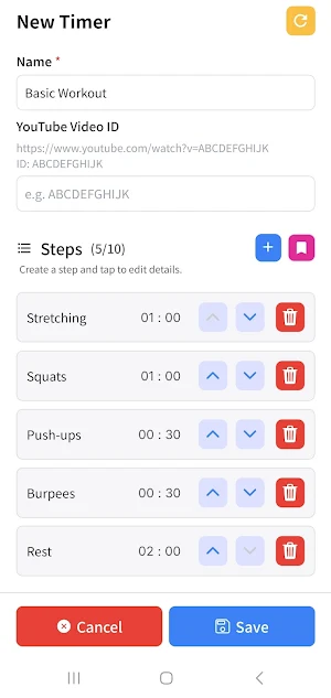 Step Timer – Workout & Routine Screenshot 3