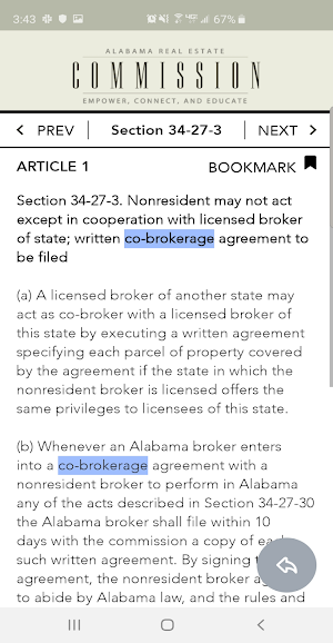 AL Real Estate License Law Screenshot 2