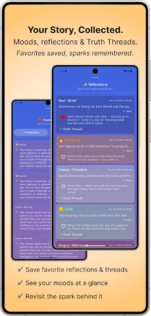 Letheia: Mood & AI Reflection Screenshot 1