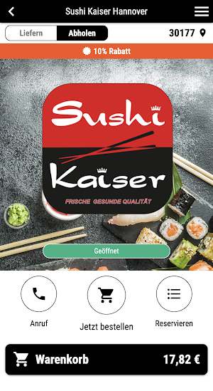 Sushi Kaiser Hannover Screenshot 0