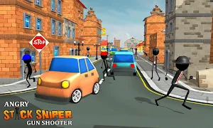 Angry Stick Sniper Gun Shooter Screenshot 3