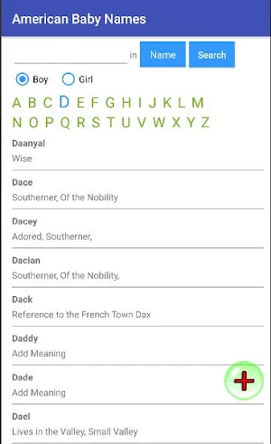 American Baby Names Screenshot 2