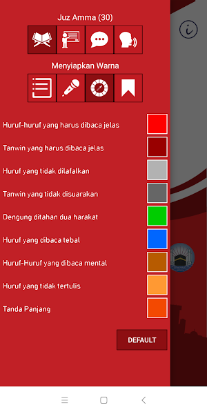 Pelajarilah Bhs Arab(Juz’ Amma–Indonesian) Screenshot 1