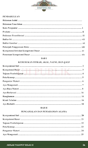Akhlak Tasawuf MA Klas 11 Indo Screenshot 1