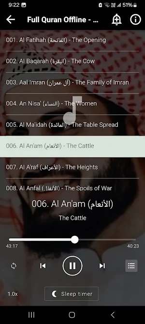 Raad Al Kurdi Quran Offline Screenshot 1