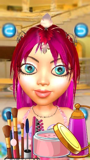 Princess Game Salon Angela 3D - Talking Princess Screenshot 2