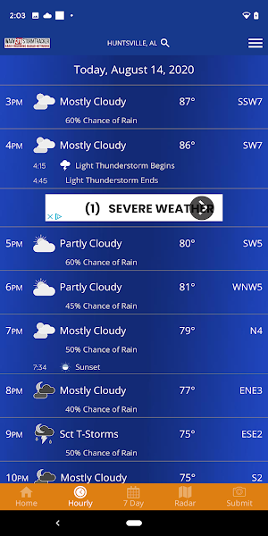 WAAY Weather Screenshot 1