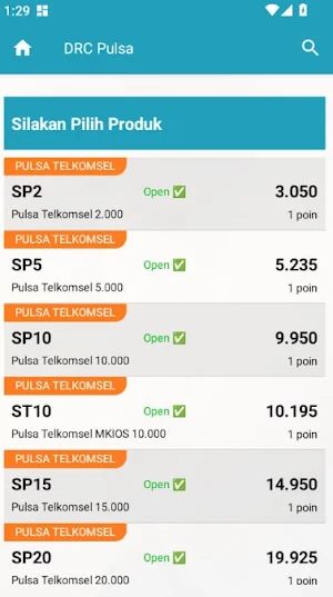 DRC Pulsa Screenshot 1