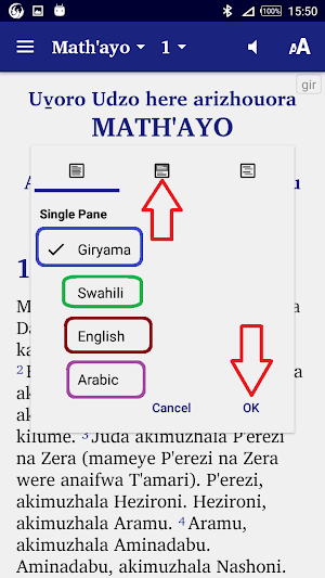 Giryama Swahili English Arabic Screenshot 2