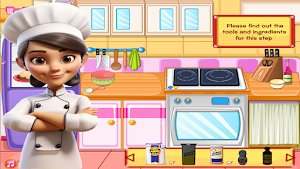 game girls cooking cake Screenshot 2