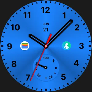 Metallic Blue Watch Face screenshot 4