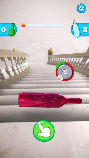 Bottle on Stairs: Rolling Down Screenshot 0