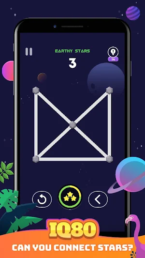 Star2Star - One Stroke Brain Puzzle Game Screenshot 0