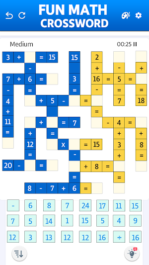 Math Puzzle Game: Crossmath Screenshot 1