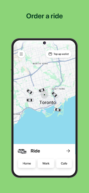 E-Ride Taxi App Screenshot 0