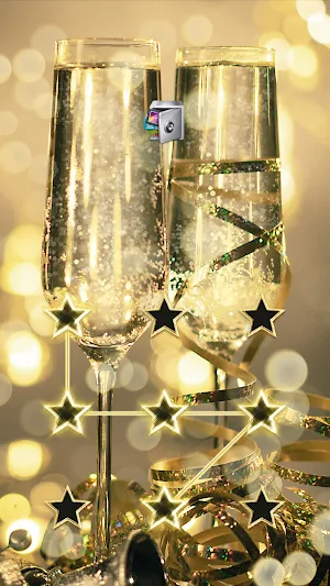 AppLock Live Theme Champagne Screenshot 0