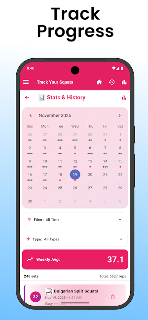 Squat Fitness Tracker Screenshot 3