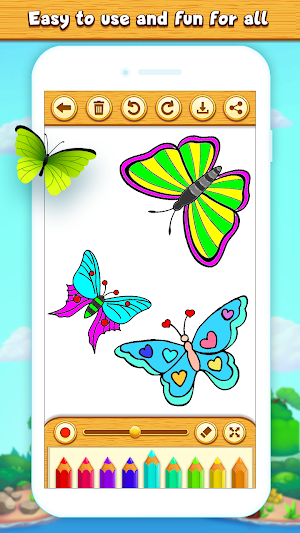 Butterfly Coloring Book Pages Screenshot 2
