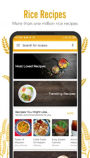 Rice Recipes : Fried rice, pilaf Screenshot 0