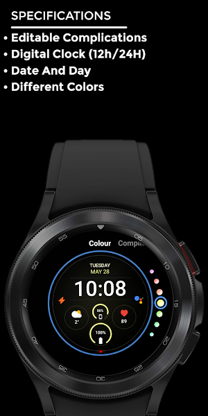 Night 61 - watch face Screenshot 3