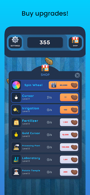 Potato Clicker Screenshot 1
