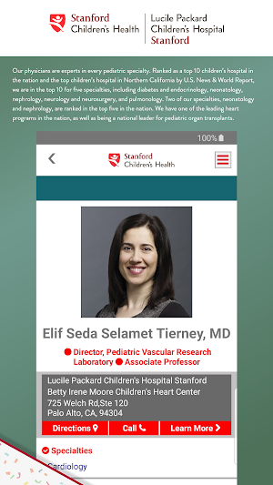 Stanford Children's Health Screenshot 3