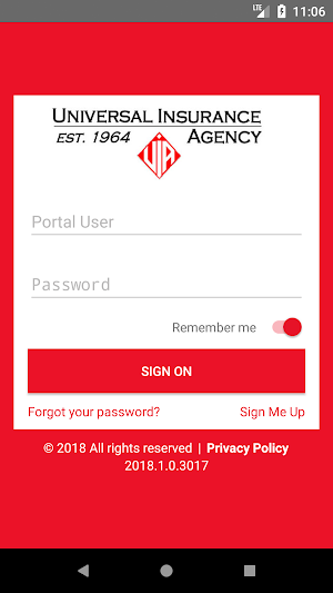 Universal Insurance Online Screenshot 0