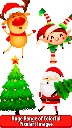 Christmas Pixel Art: Sandbox Paint,Color By Number Screenshot 1