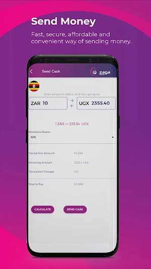eZaga Remit Agent App Screenshot 2