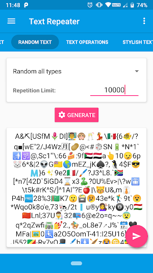 Text Repeater Screenshot 2