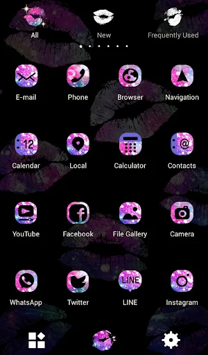 Galaxy Lips Theme Screenshot 2