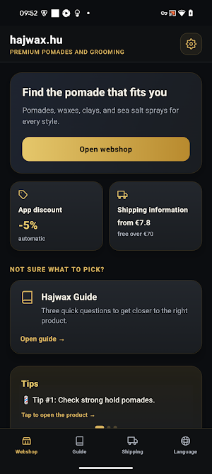 Pomade App Screenshot 0