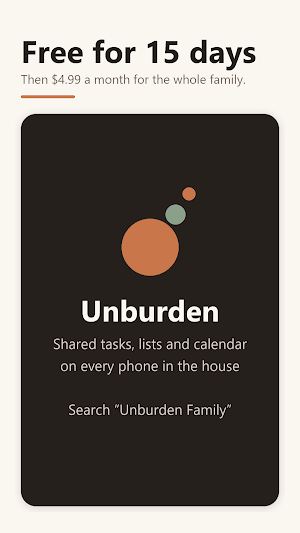 Unburden: Family Organizer Screenshot 3