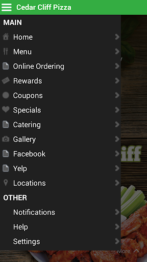 Cedar Cliff Pizza Screenshot 1