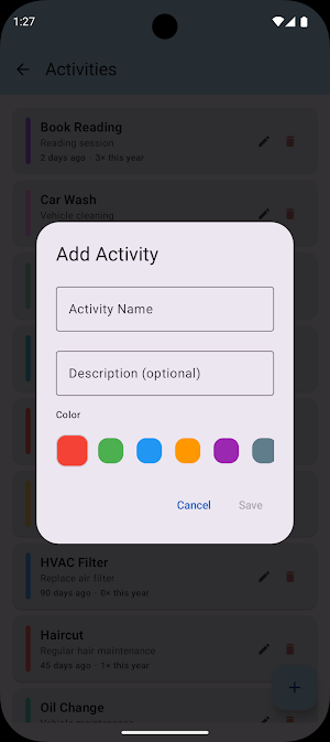 CalendarLog Screenshot 2