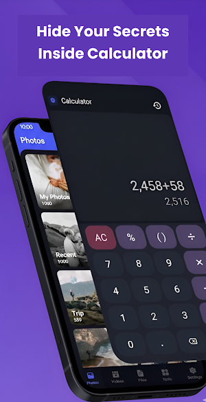 Calculator Hide Photo, Video Screenshot 0