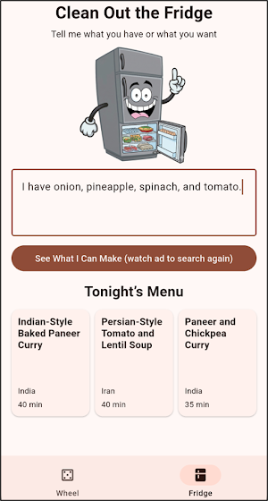 Spin My Dinner Screenshot 1