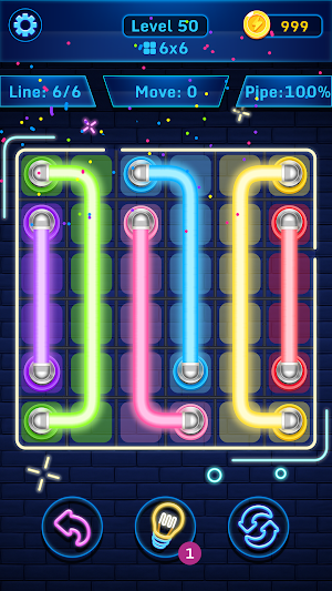 Neon Pipe Art: City Builder Screenshot 0
