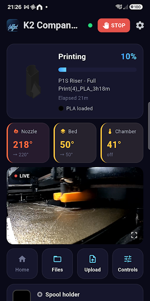 K2 Companion for Creality Screenshot 0