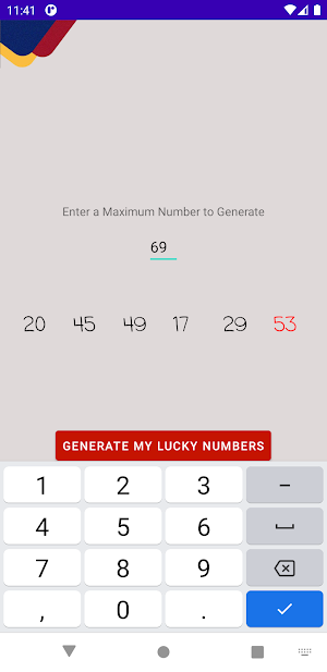 National Lottery Generator Screenshot 2