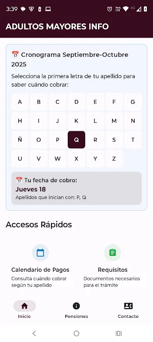 Adultos Mayores Calendario Screenshot 2
