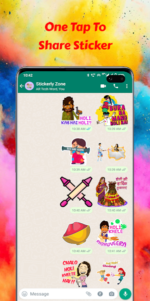 Holi Stickers - WASticker Screenshot 1