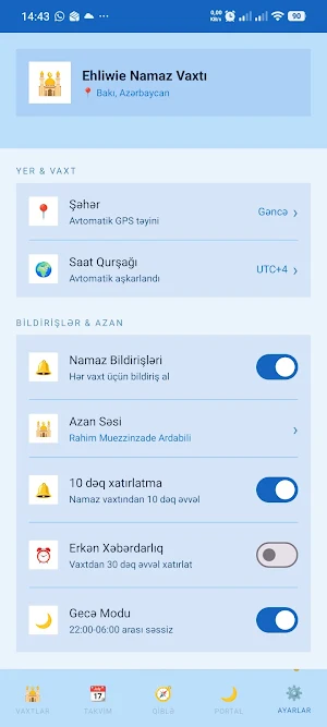 Ehliwie Namaz vaxtı Screenshot 1