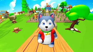 Parkour Up: Husky Go Go Screenshot 0
