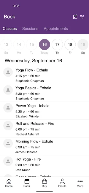 Bloom Yoga Studio Screenshot 1