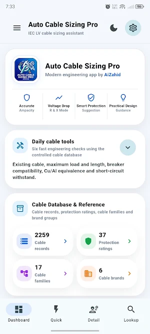 Auto Cable Sizing Pro Screenshot 0