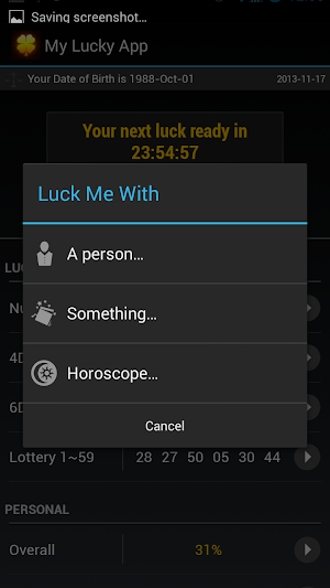 My Lucky App Screenshot 2