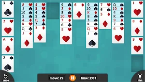 FreeCell - Offline Free Solitaire Games Screenshot 3