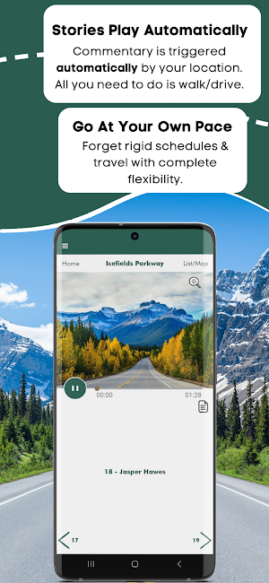 Icefields Parkway Audio Guide Screenshot 2
